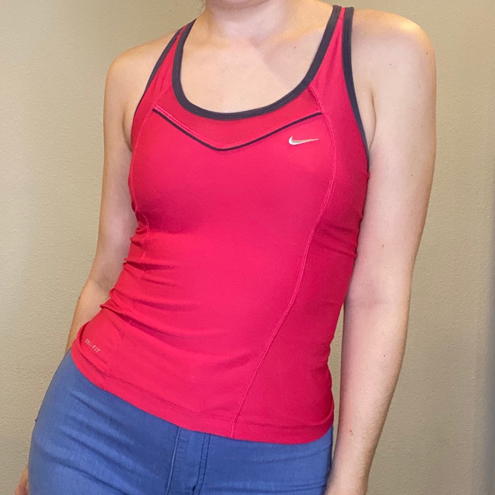 Nike Pink Dri-Fit Athletic Tank Top Size XS